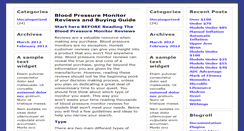 Desktop Screenshot of bloodpressure-monitor-reviews.net
